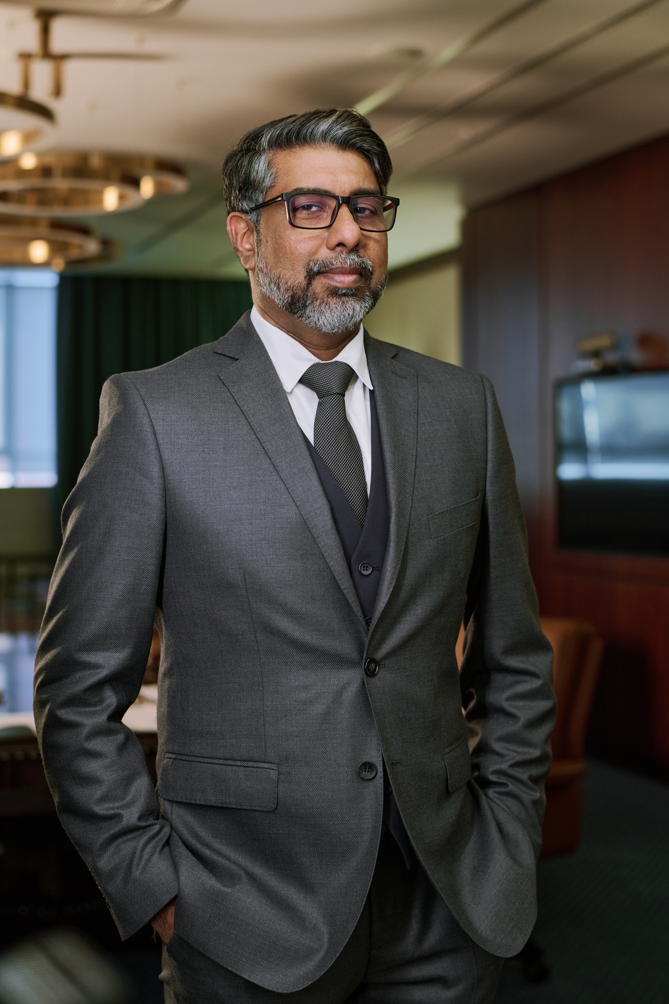Confident mature chief executive officer